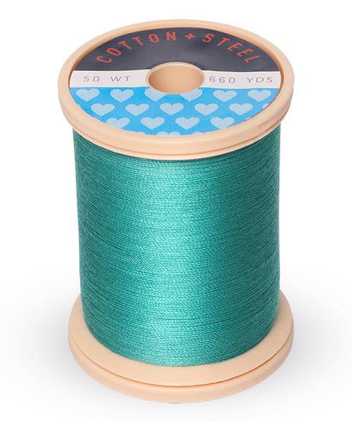 Cotton + Steel 50wt Thread by Sulky - Medium Aqua (0640)