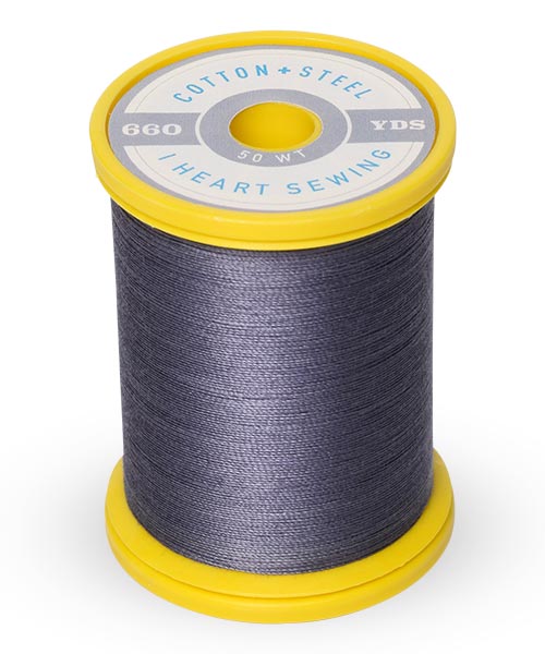 Cotton + Steel 50wt Thread by Sulky - Smokey Grey (1240)