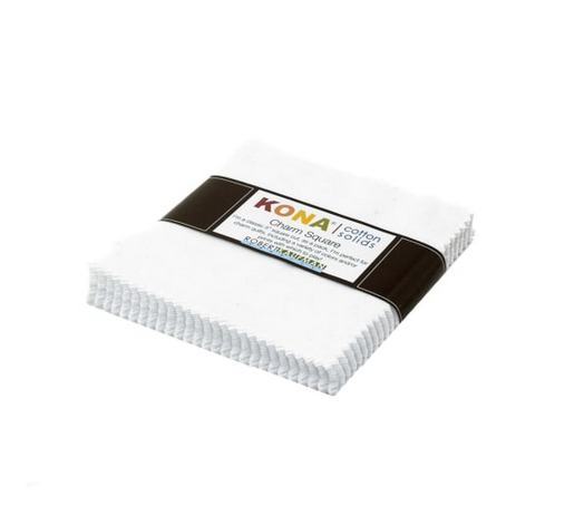 Kona Cotton 5-inch Squares - White (42pcs)