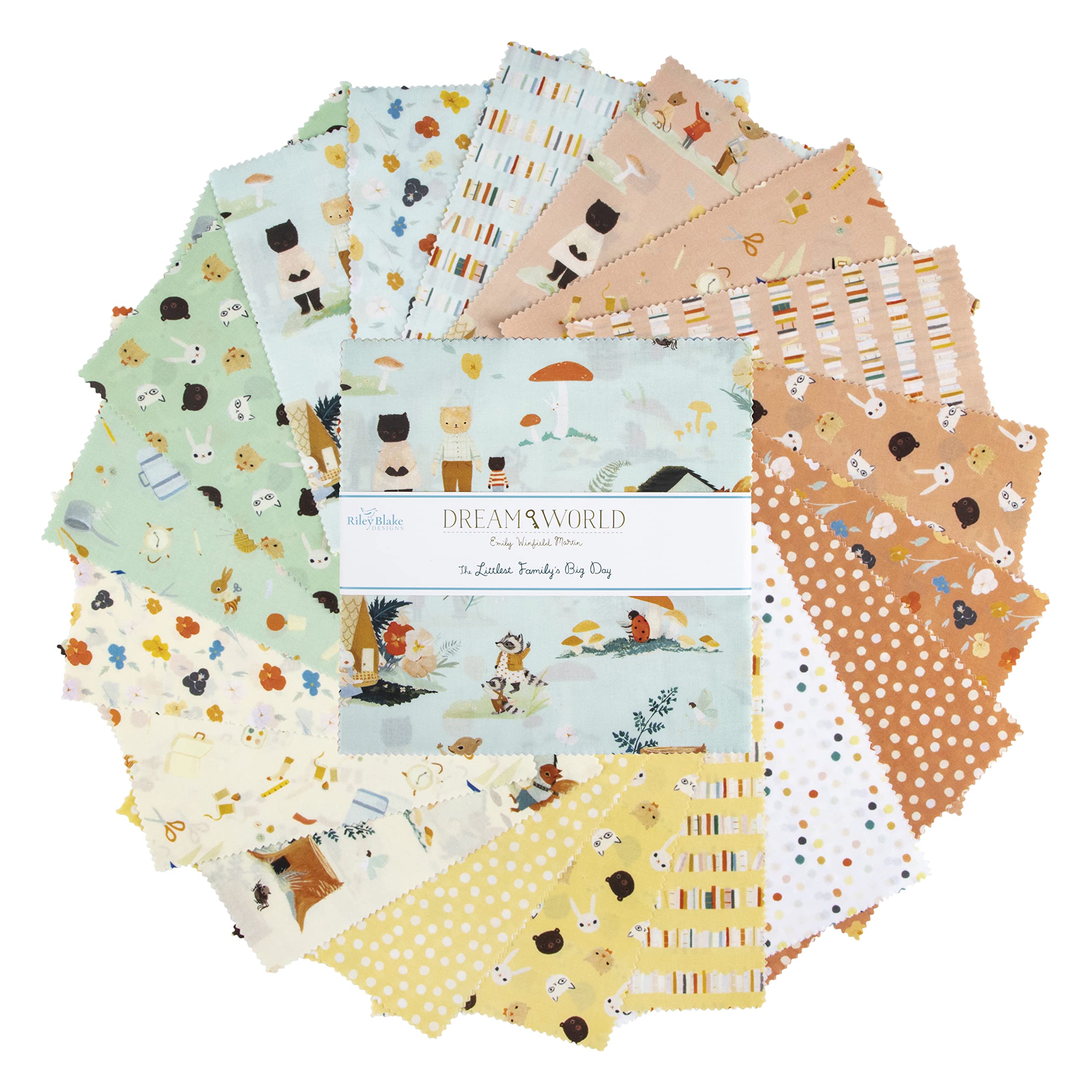 Littlest Family's Big Day | 10" Square Pack by Emily Winfield Martin for Riley Blake | 42 pcs