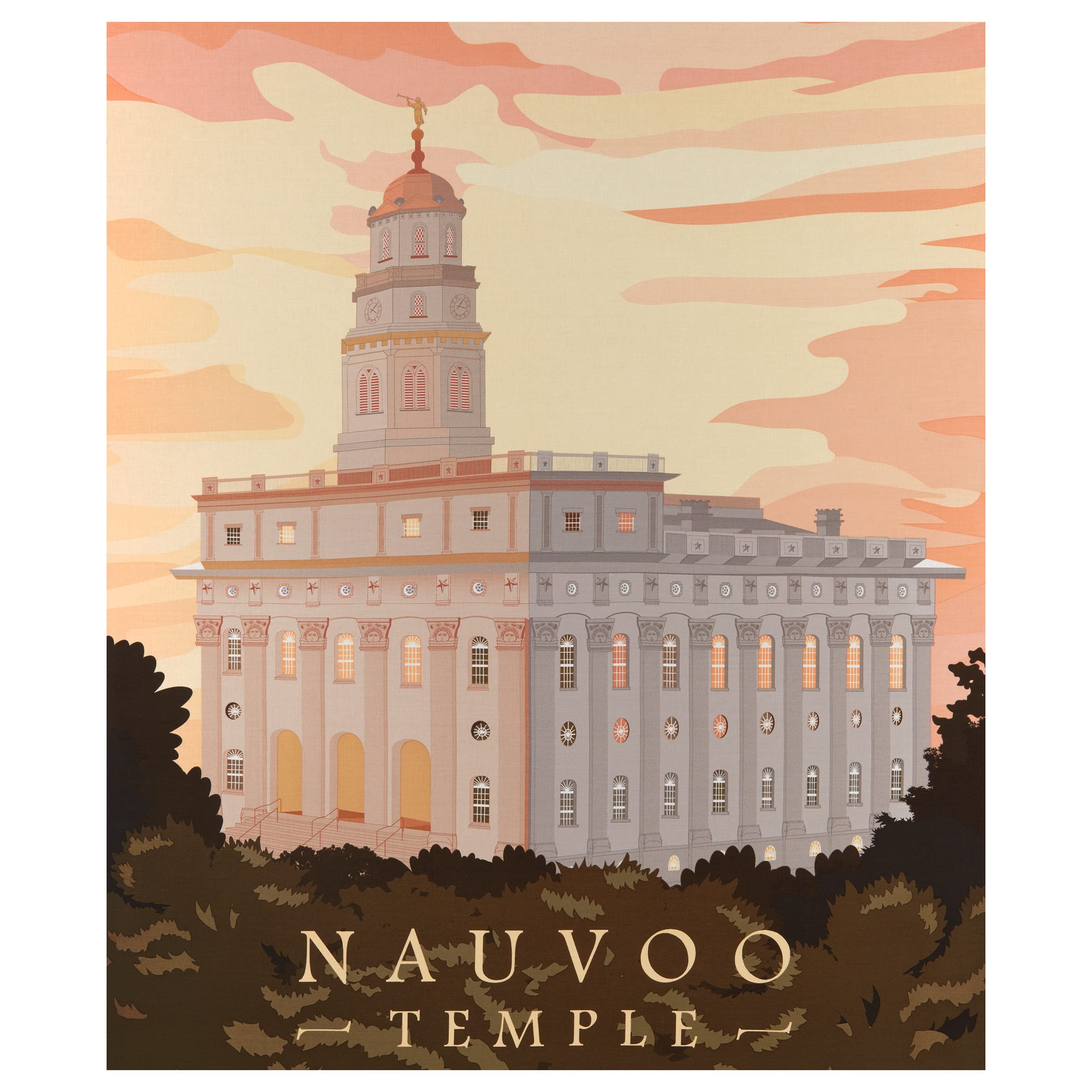 Riley Blake Designs Riley Blake Temples Nauvoo 36'' Panel Fabric, Multi