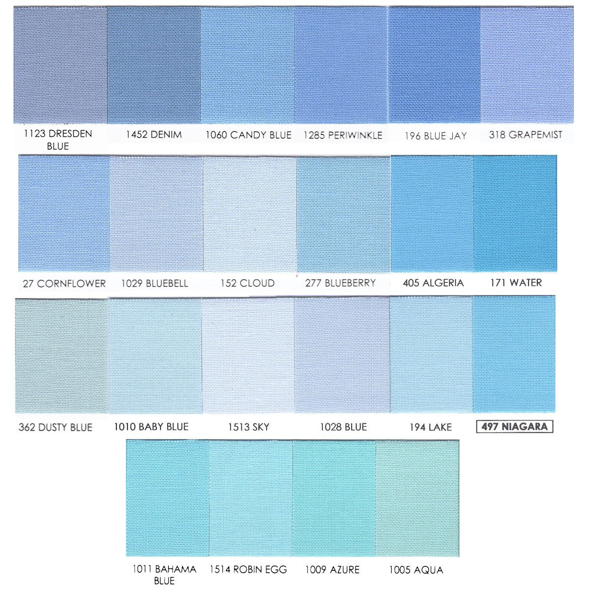 ROBERT KAUFMAN"KONA Cotton Solid" Blue #2 by The 1/2 Yard