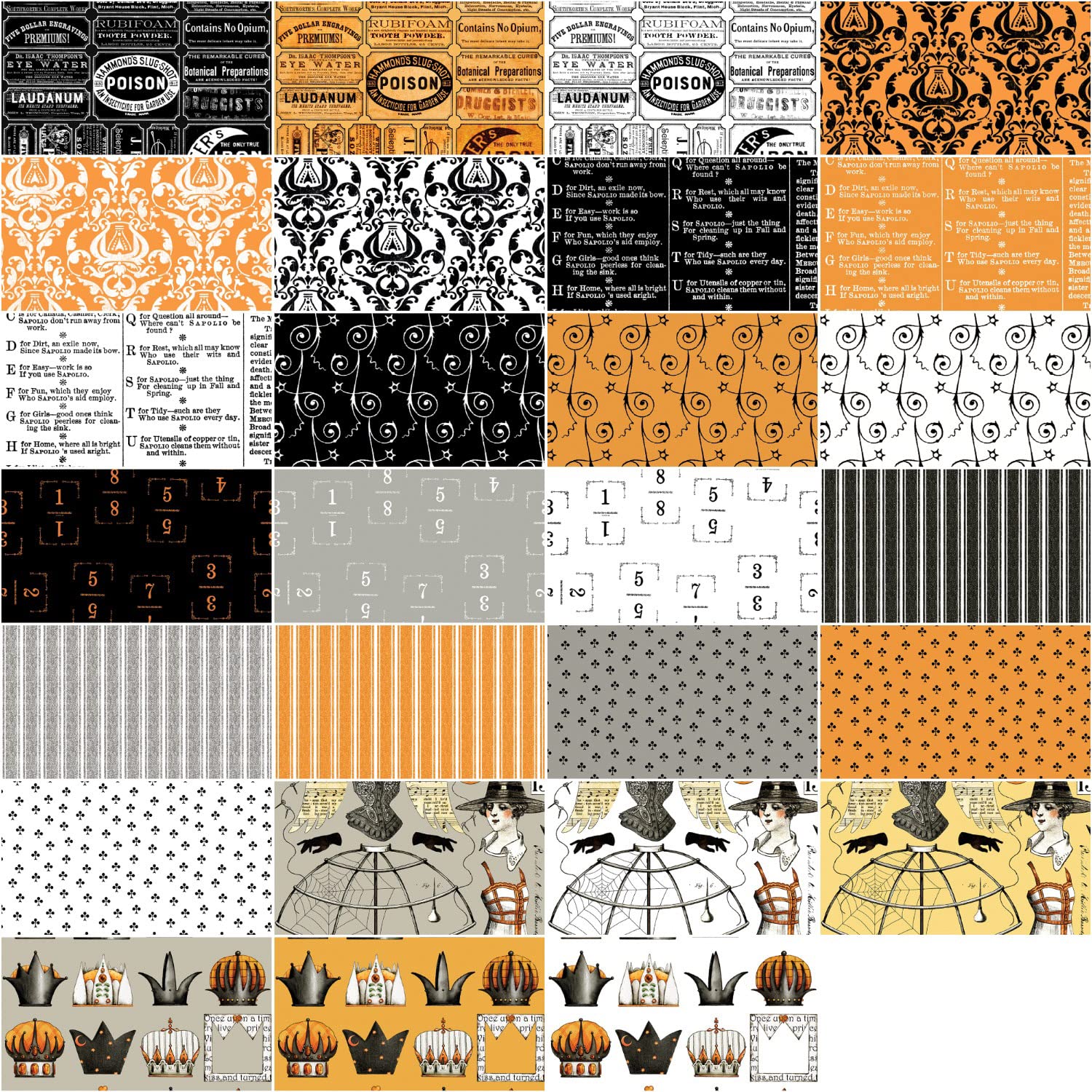 Queen of We'en 5” Charm Pack by J Wecker Frisch