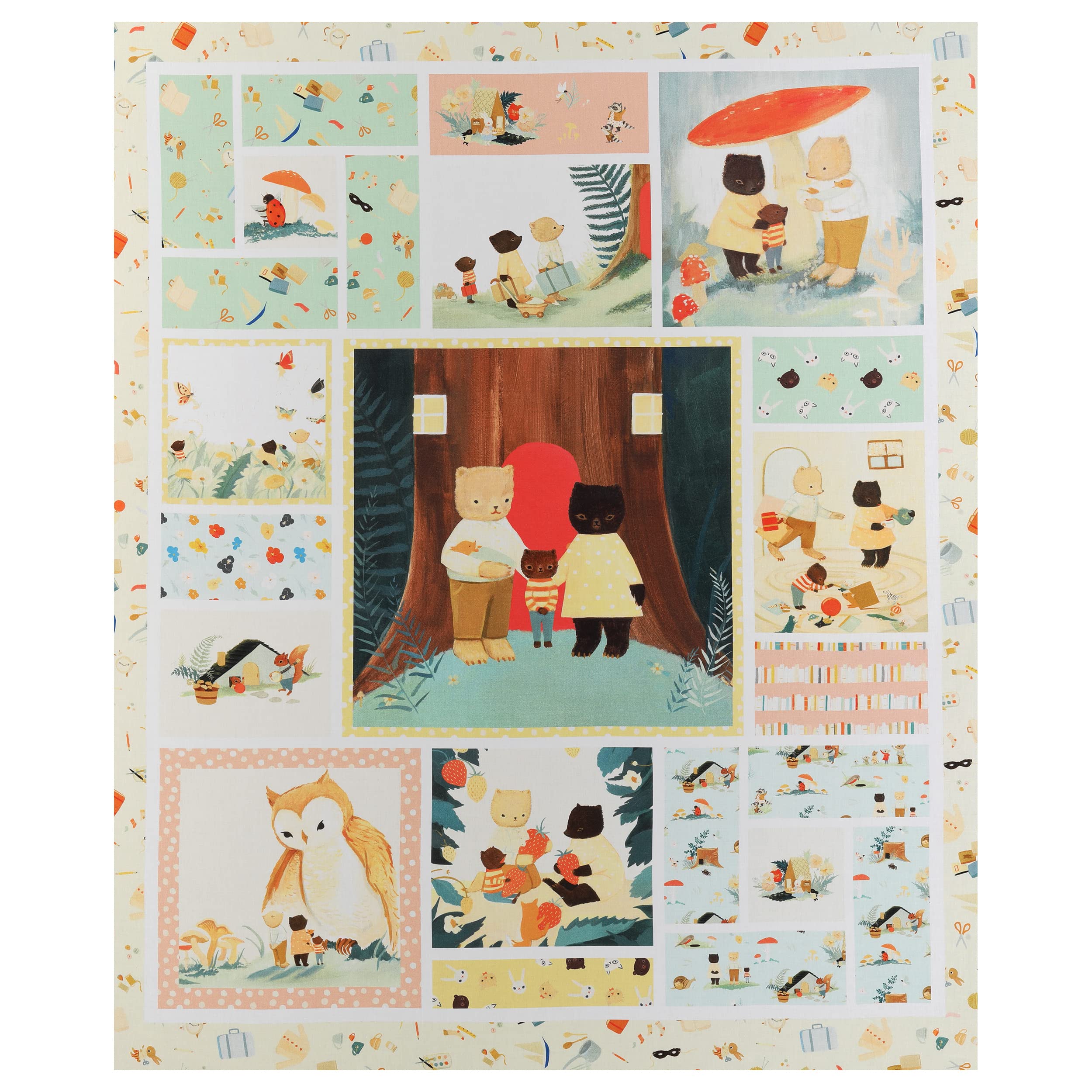 Littlest Family's Big Day | 36" Panel by Emily Winfield Martin for Riley Blake | PD11497-PANEL