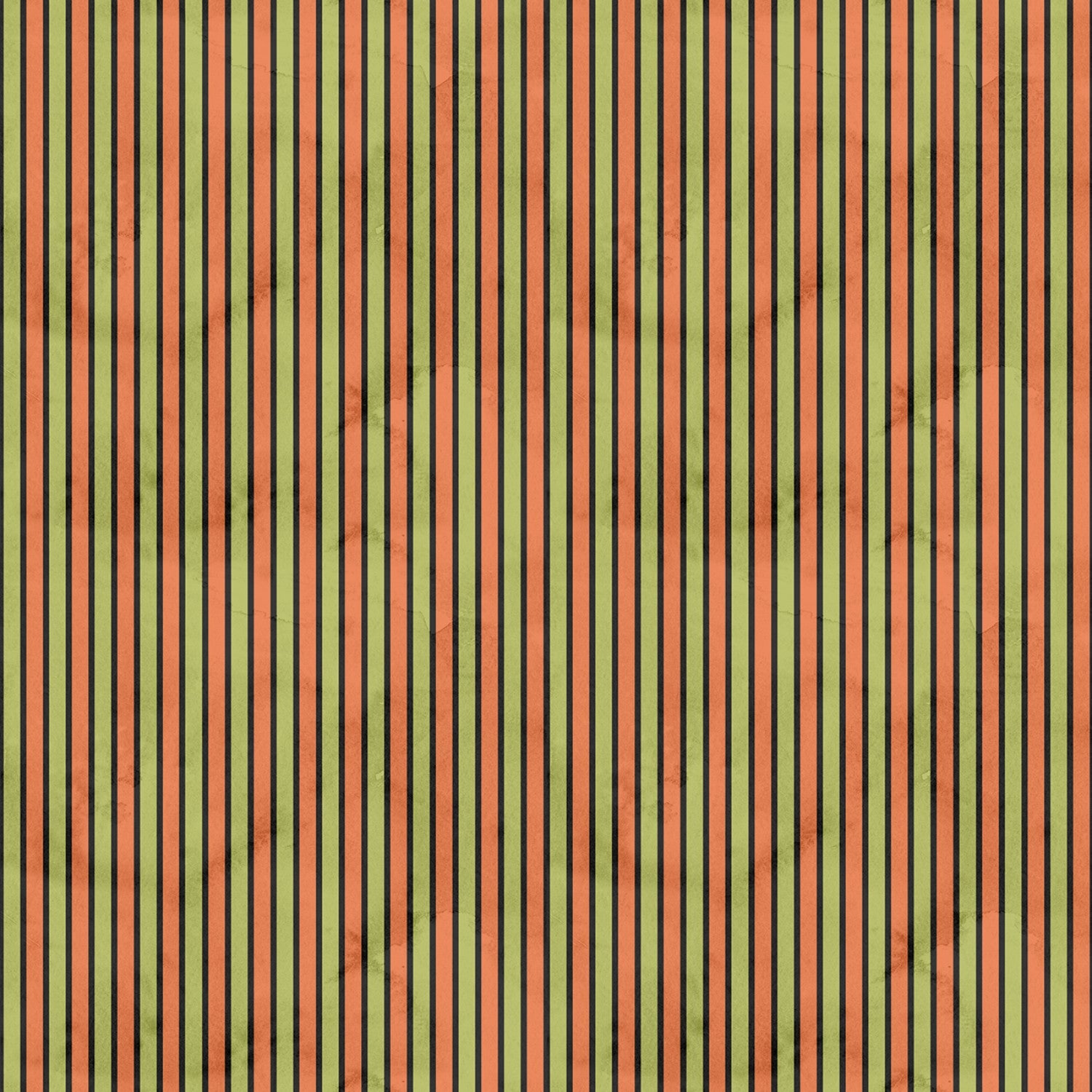 Halloween Whimsy - Stripes Green