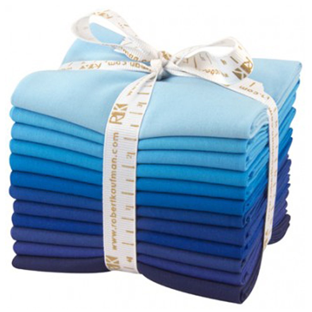 Kona Cotton Solids Fat Quarter Bundle - Sky Gazer (12 pcs)