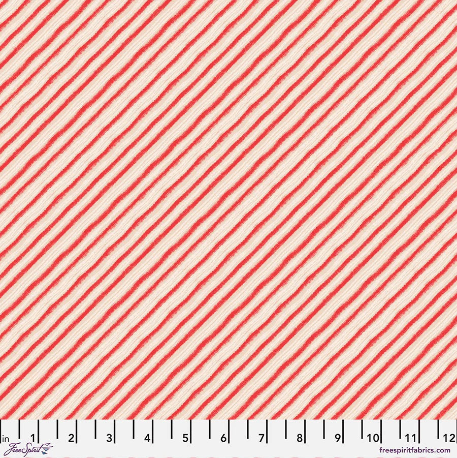 Holly Jolly - Peppermint Stripes - Red by Cori Dantini