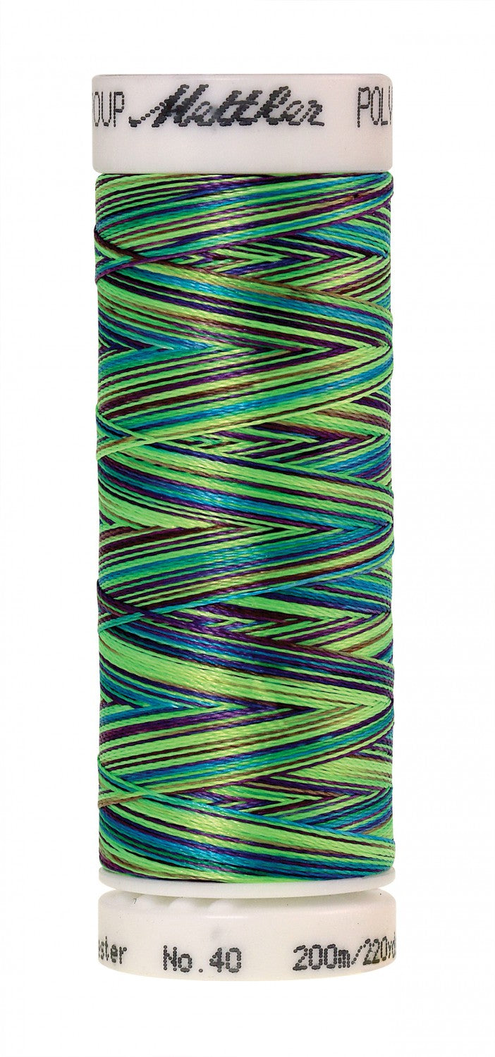 Mettler Poly Sheen Multi 40wt Trilobal Polyester Thread - 220 yds - Lava Lamp (#9971)