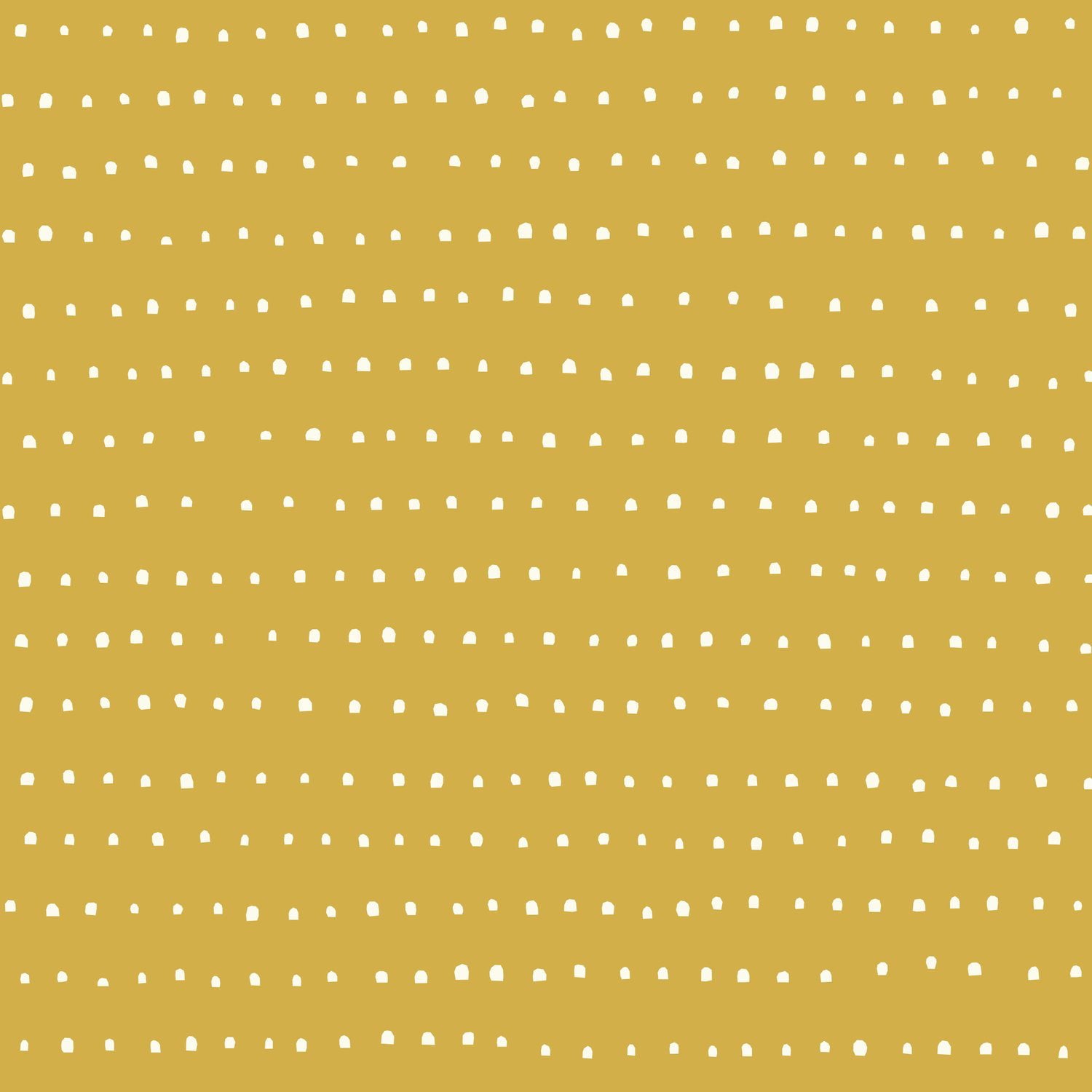 Organic Lumps Mustard by Little House Cottons - Organic Cotton Poplin Fabric (half yard)