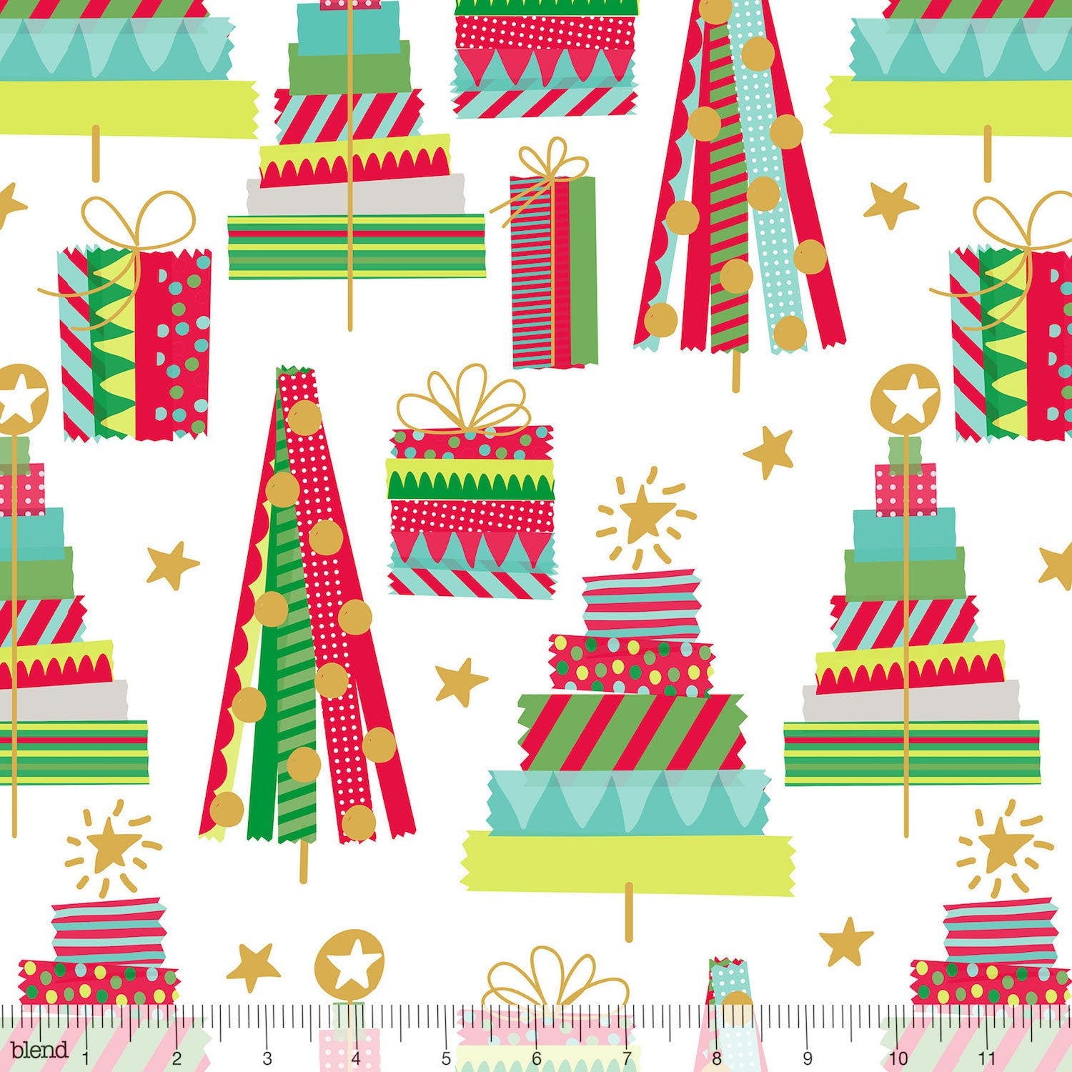 All is Bright - Holiday Washi White (half yard)