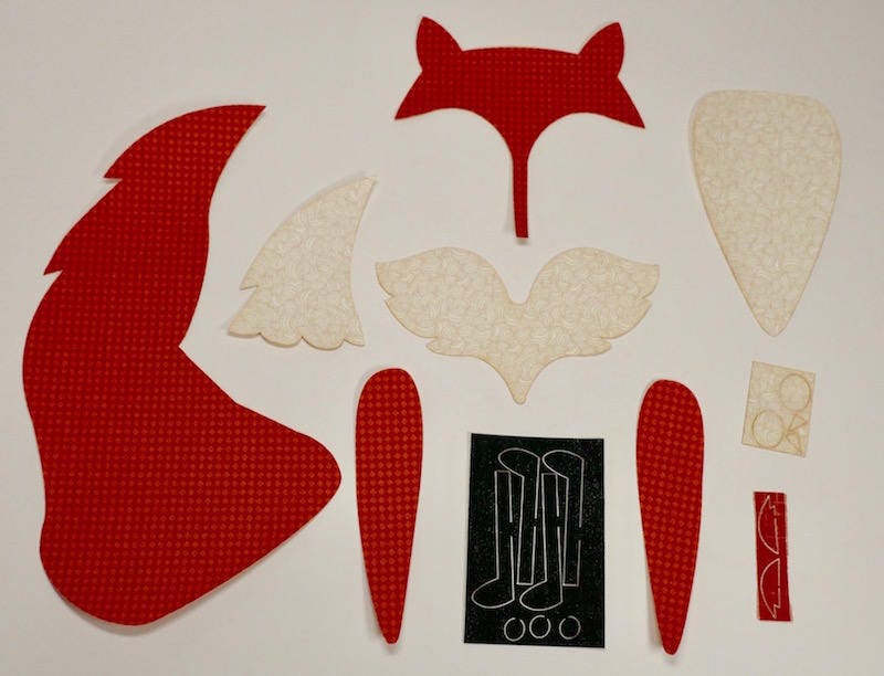 Willi the Fox Fusible Applique by AdornIt