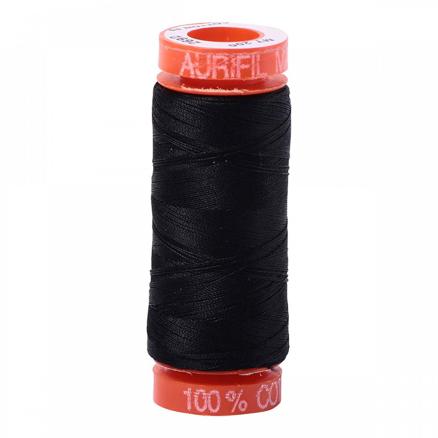 Black 2692 - Aurifil Mako 50 wt Cotton Thread - 220 yd Spool