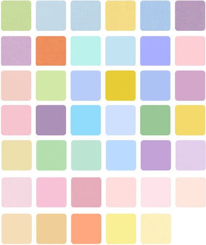 Kona Cotton Solids 2.5-inch Strips Roll-Up - New Pastel Palette - Robert Kaufman RU-230-41