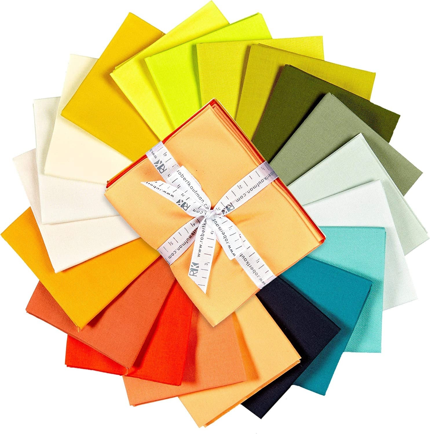 Kona Cotton Solid Fat Quarter Bundle - Elizabeth Hartman Curated - 20pcs - 1475-20