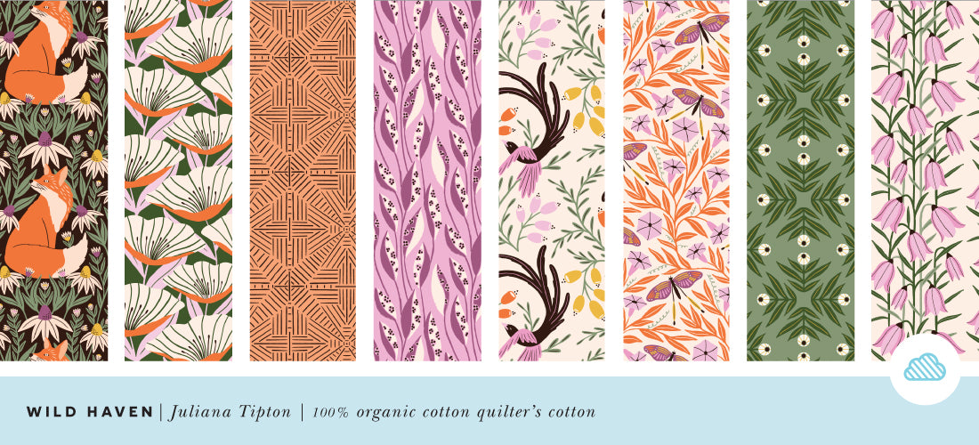 Wild Haven by Juliana Tipton for Cloud9 - Organic Cotton