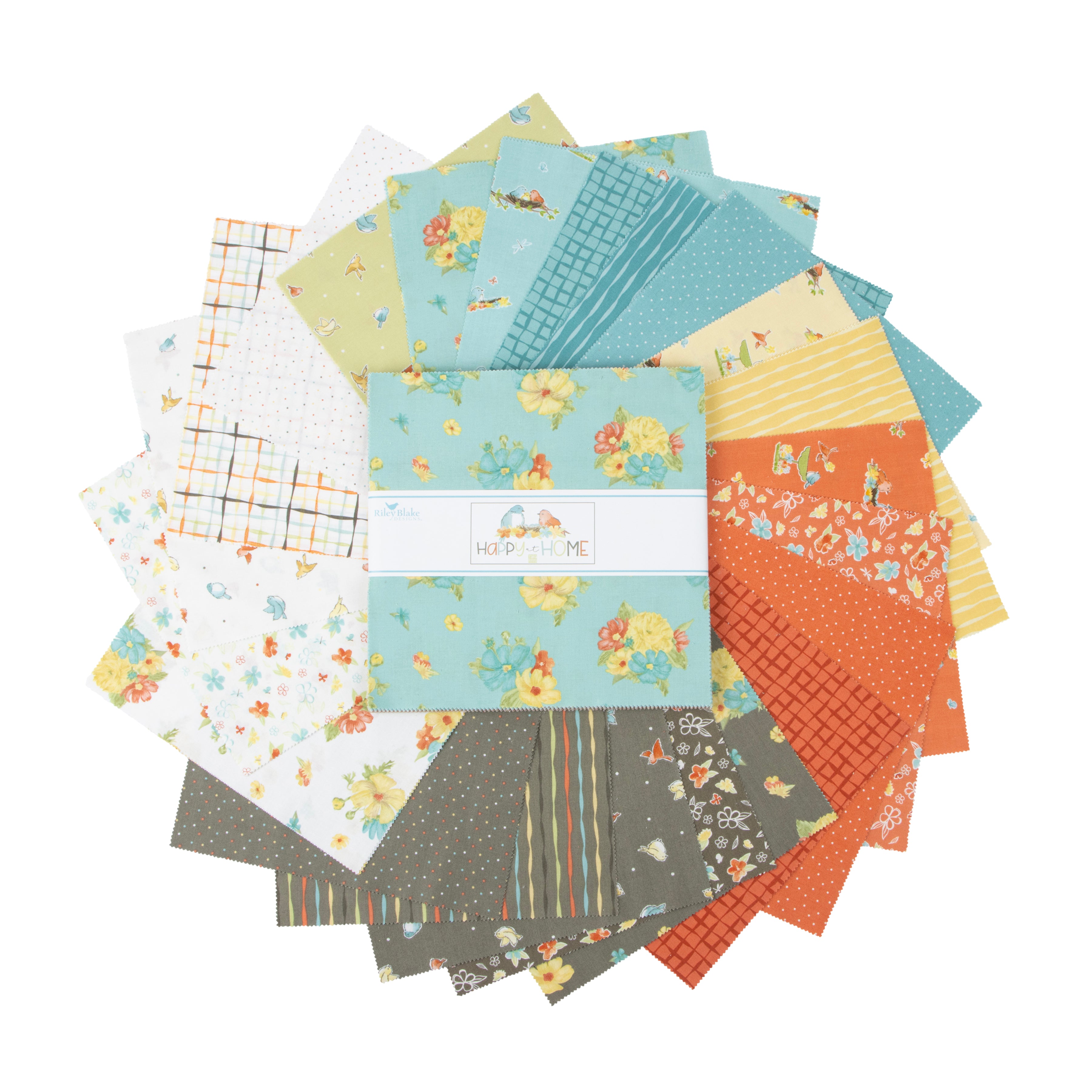 Happy At Home | 10" Square Pack by Tara Reed for Riley Blake | 42 pcs