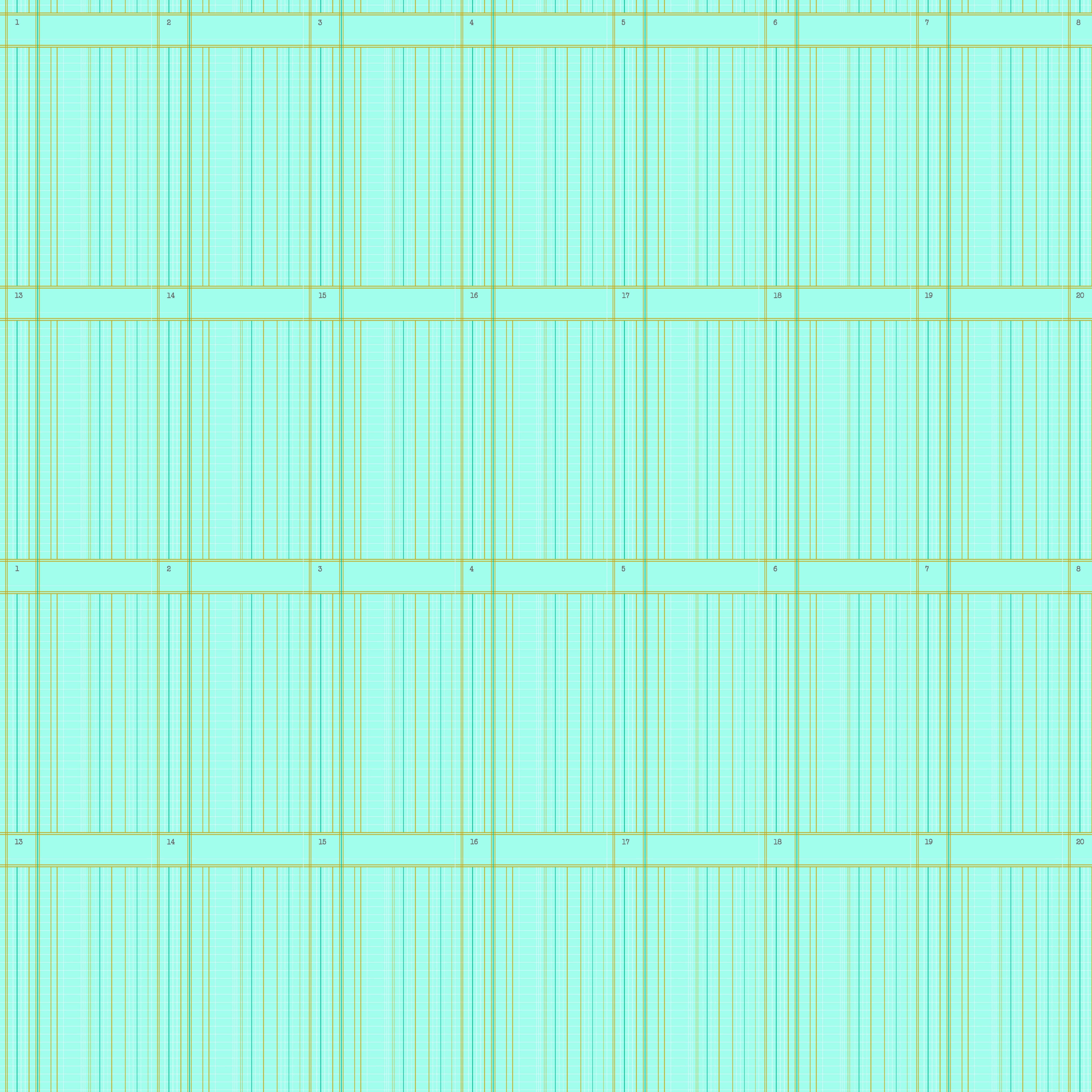 Sun Print 2026 | Ledger Mint by Alison Glass for Andover | A-10049-T