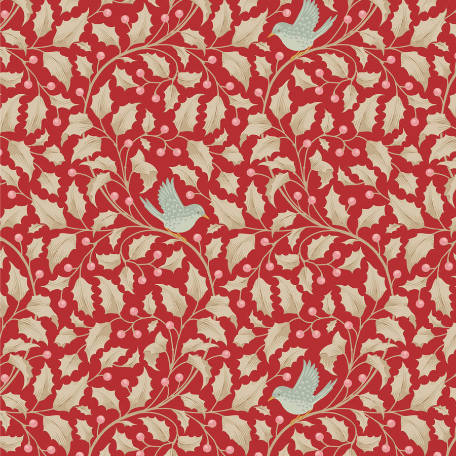Merry Little Christmas | Holly Red by Tone Finnanger for Tilda Fabrics | TIL100621
