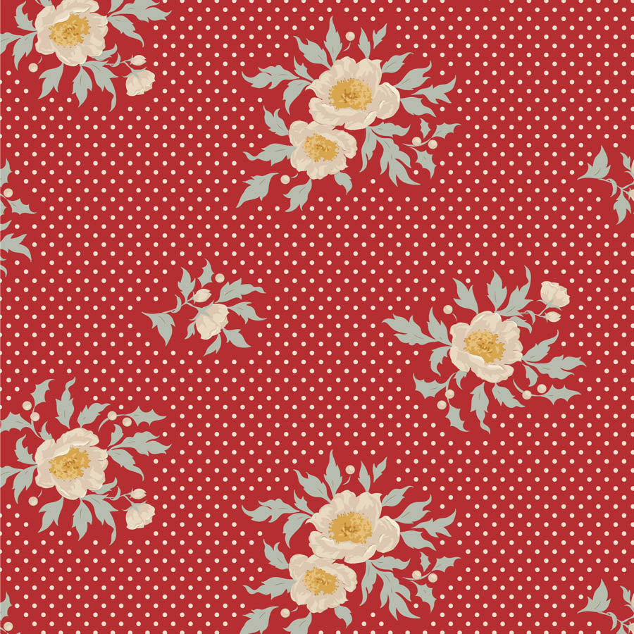 Merry Little Christmas | Joy Red by Tone Finnanger for Tilda Fabrics | TIL100624
