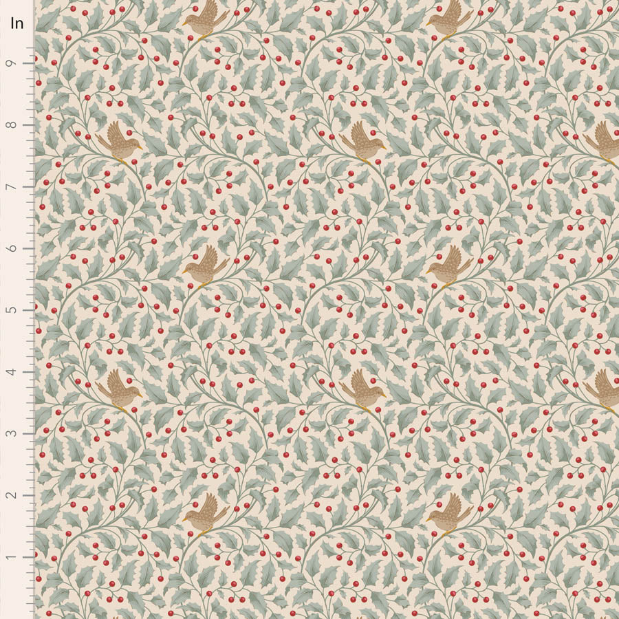 Merry Little Christmas | Fat Quarter Bundle - Duck Egg by Tone Finnanger for Tilda Fabrics | 5 pcs