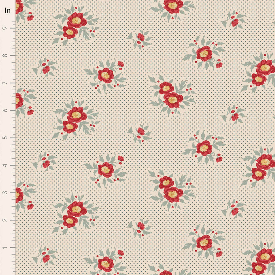 Merry Little Christmas | Fat Quarter Bundle - Duck Egg by Tone Finnanger for Tilda Fabrics | 5 pcs