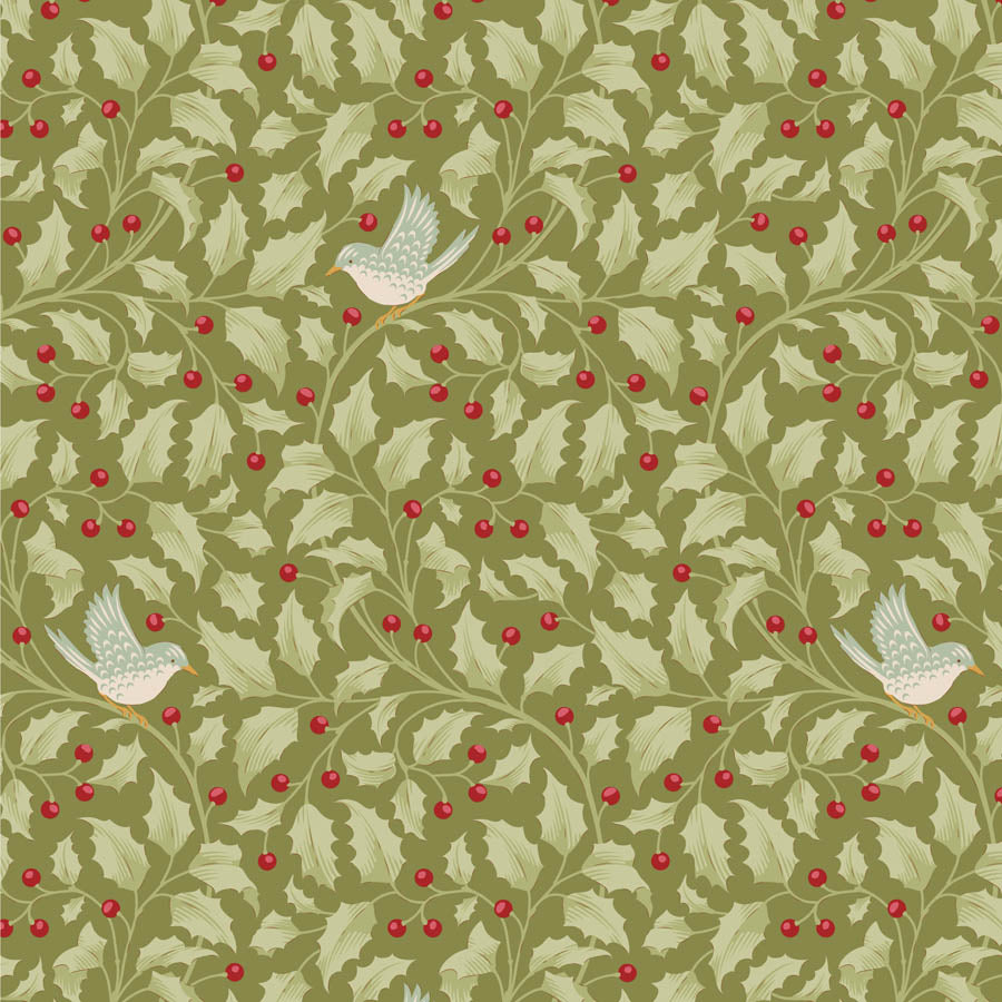 Merry Little Christmas | Holly Moss by Tone Finnanger for Tilda Fabrics | TIL100631
