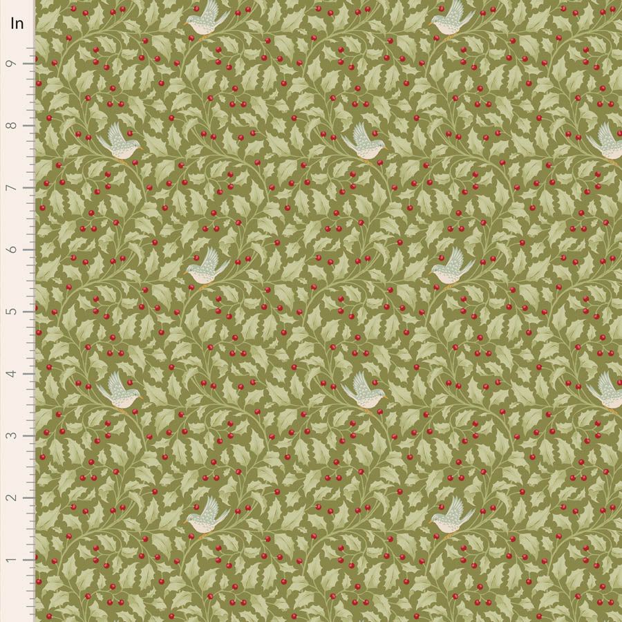 Merry Little Christmas | Fat Quarter Bundle - Green by Tone Finnanger for Tilda Fabrics | 5 pcs
