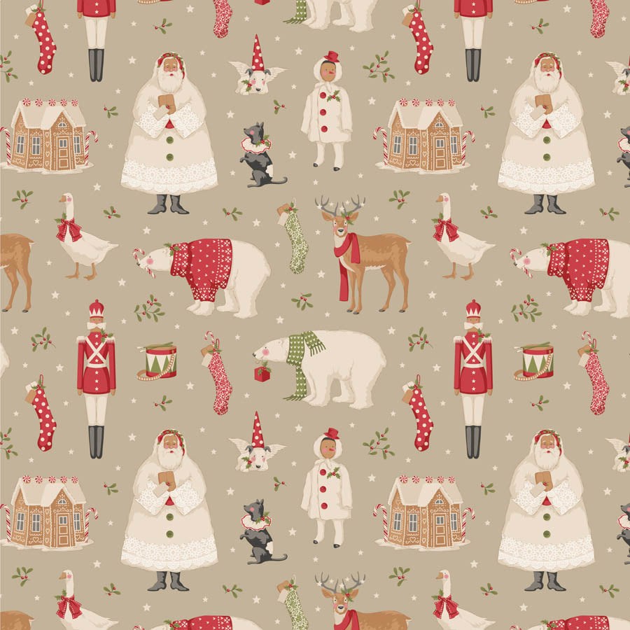 Merry Little Christmas | Winterfriends Clay by Tone Finnanger for Tilda Fabrics | TIL100640