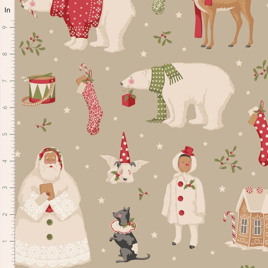 Merry Little Christmas | Winterfriends Clay by Tone Finnanger for Tilda Fabrics | TIL100640