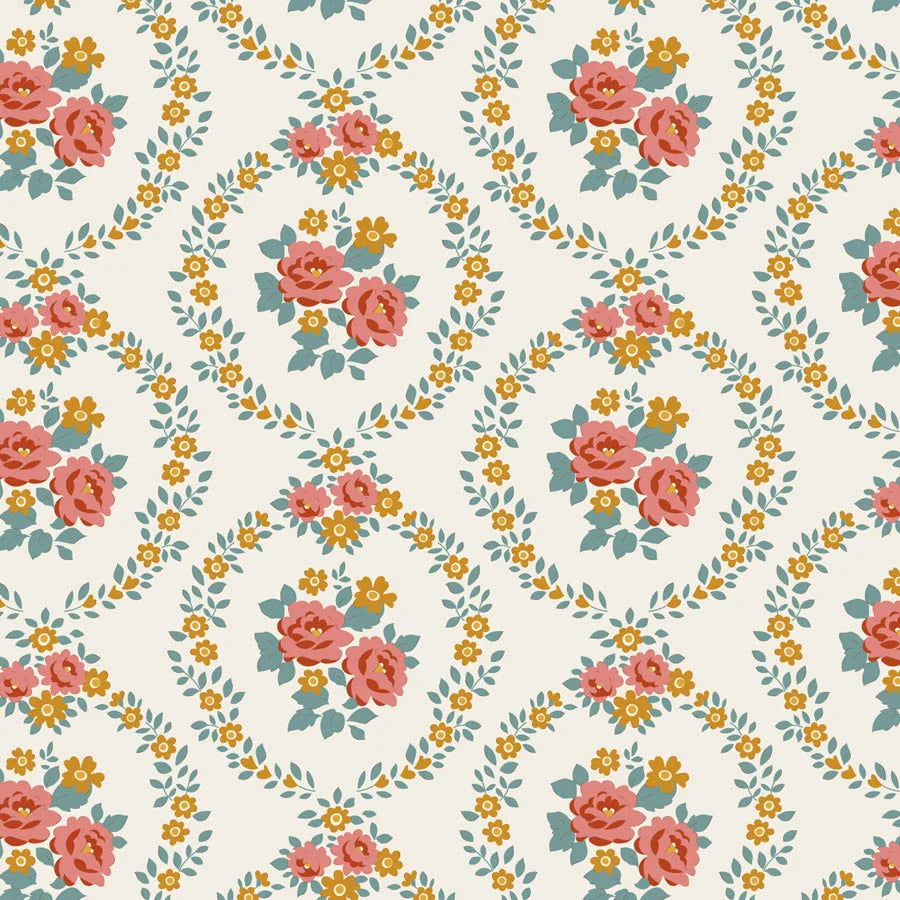 Village Life | Mable Warm Cream by Tone Finnanger for Tilda Fabrics | TIL100682