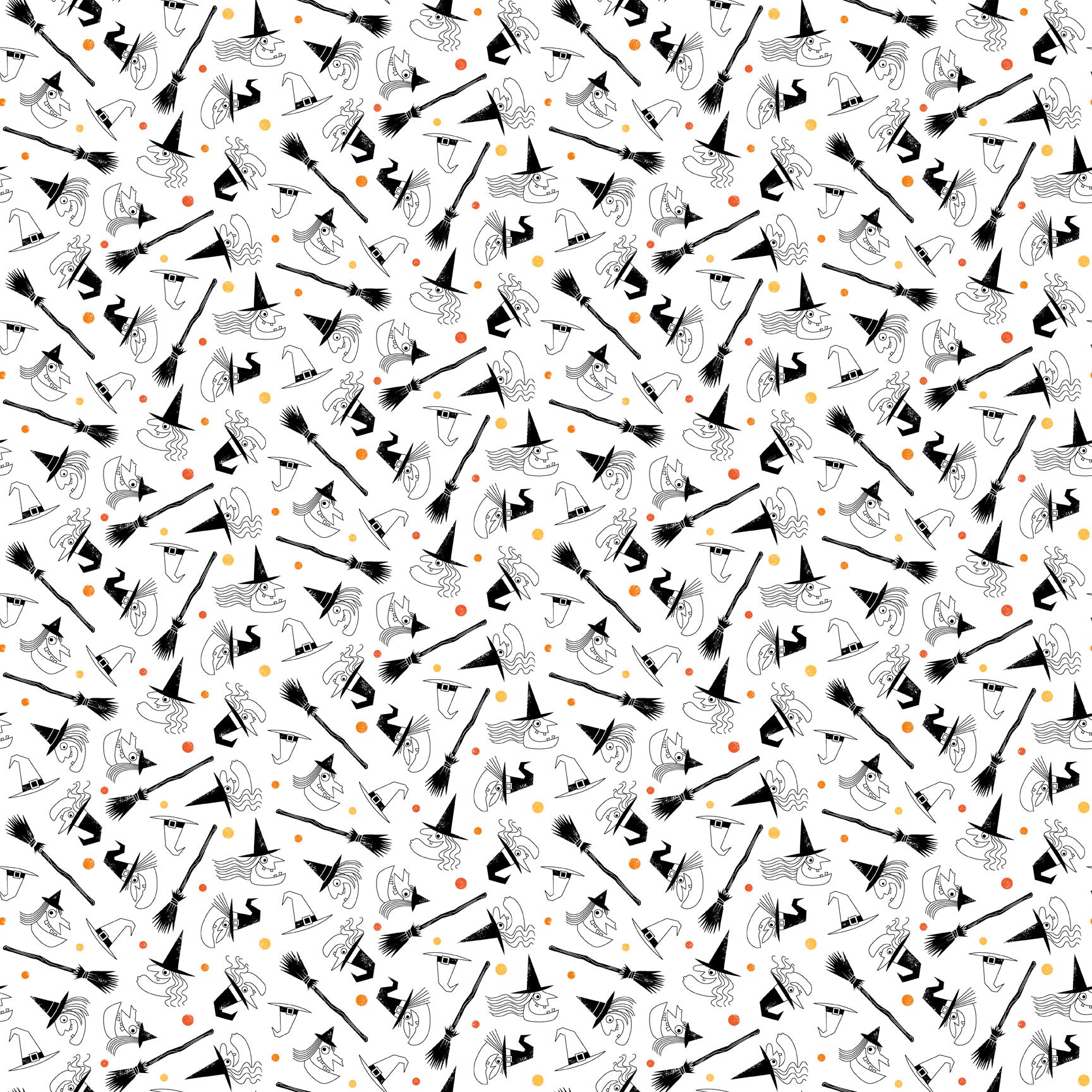 Hip Hip Halloween | 10" Square Pack by Patrick Lose for Northcott Fabrics | 42 pcs