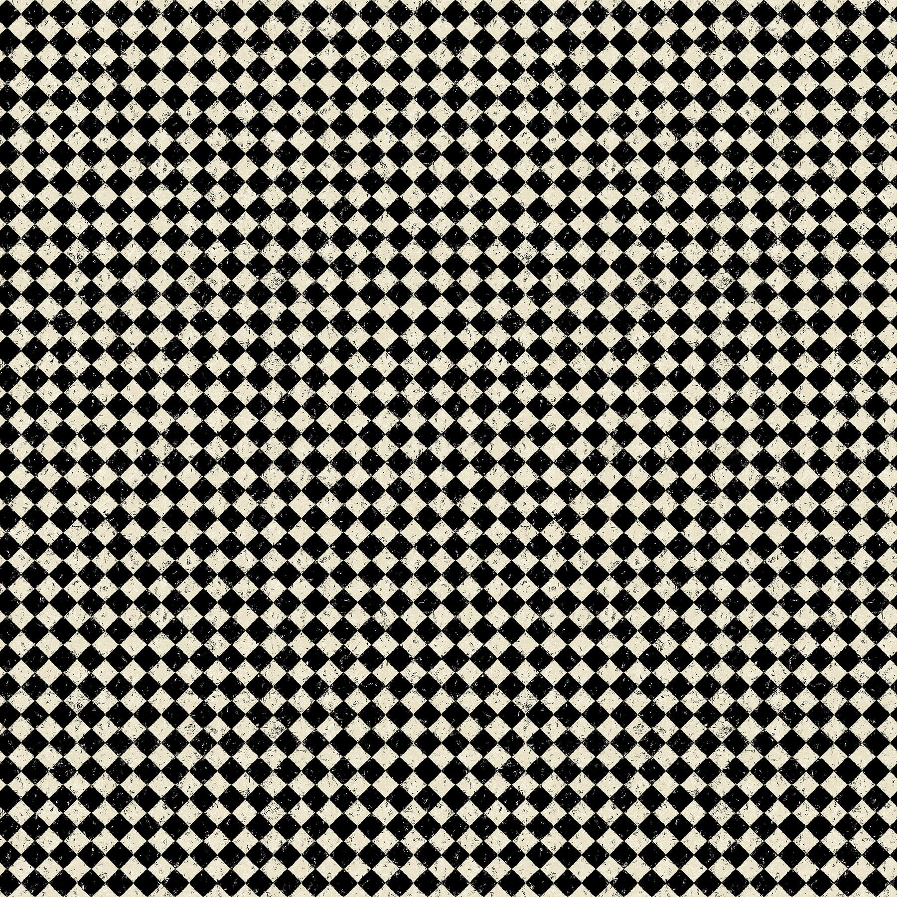 Haunted Hollow | Distressed Check - Black & Bone by Patrick Lose for Northcott | 10710-12