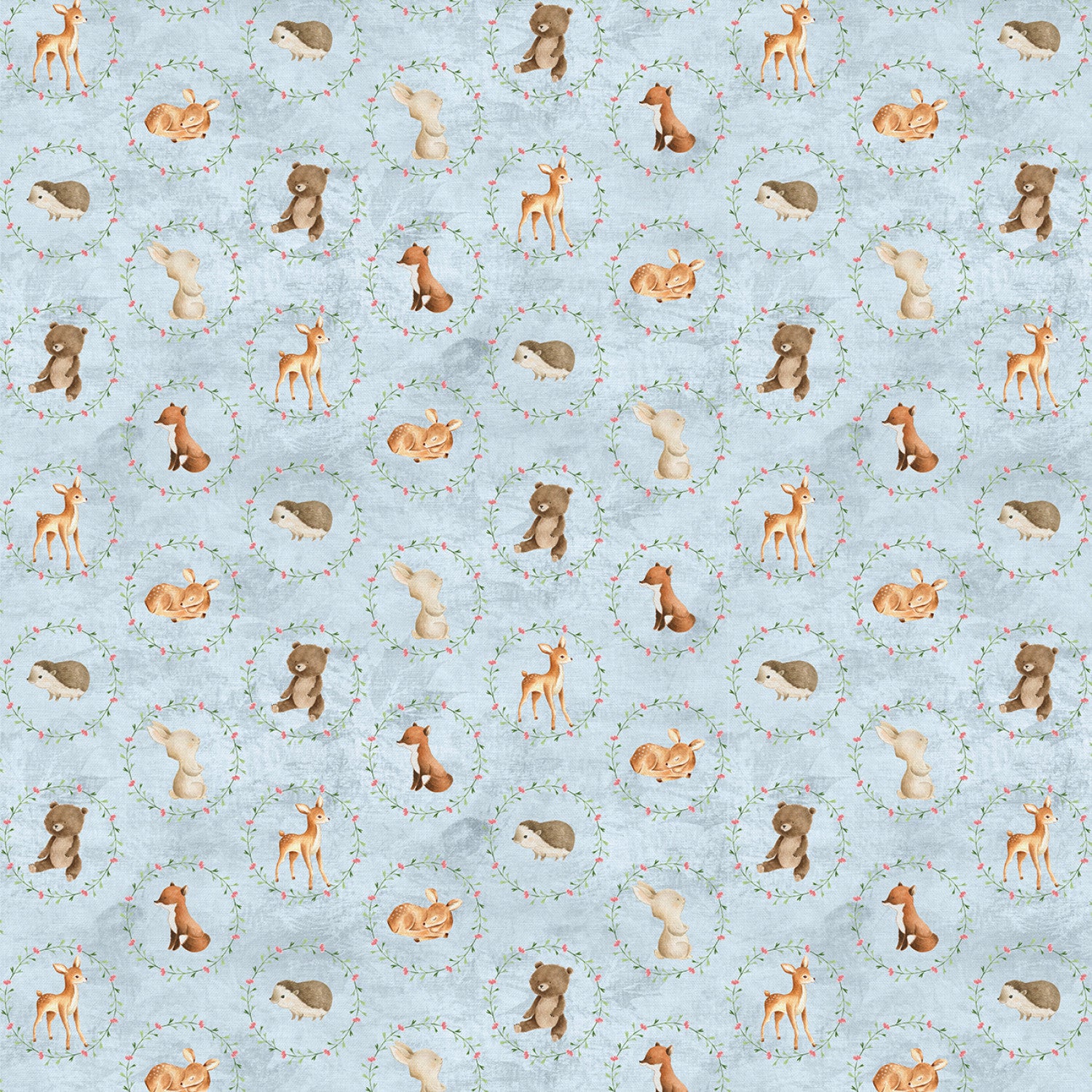 Nature's Nursery | Animal Circles Blue by Paintbrush Studio | 120-24516