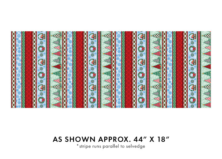 Highland Glen | Stripe Red/Multi by Jim Shore for Benartex | 16818-19