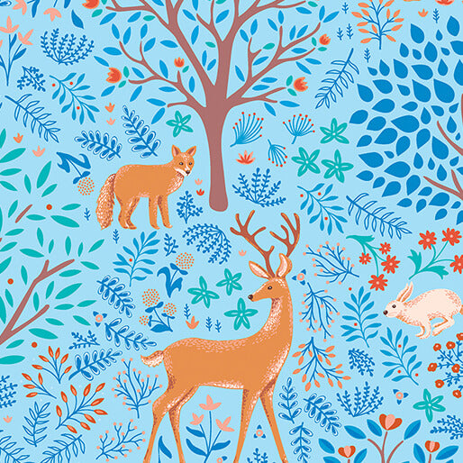 Flora & Fauna | Feature Starflower by Amanda Murphy for Benartex | 17051-53