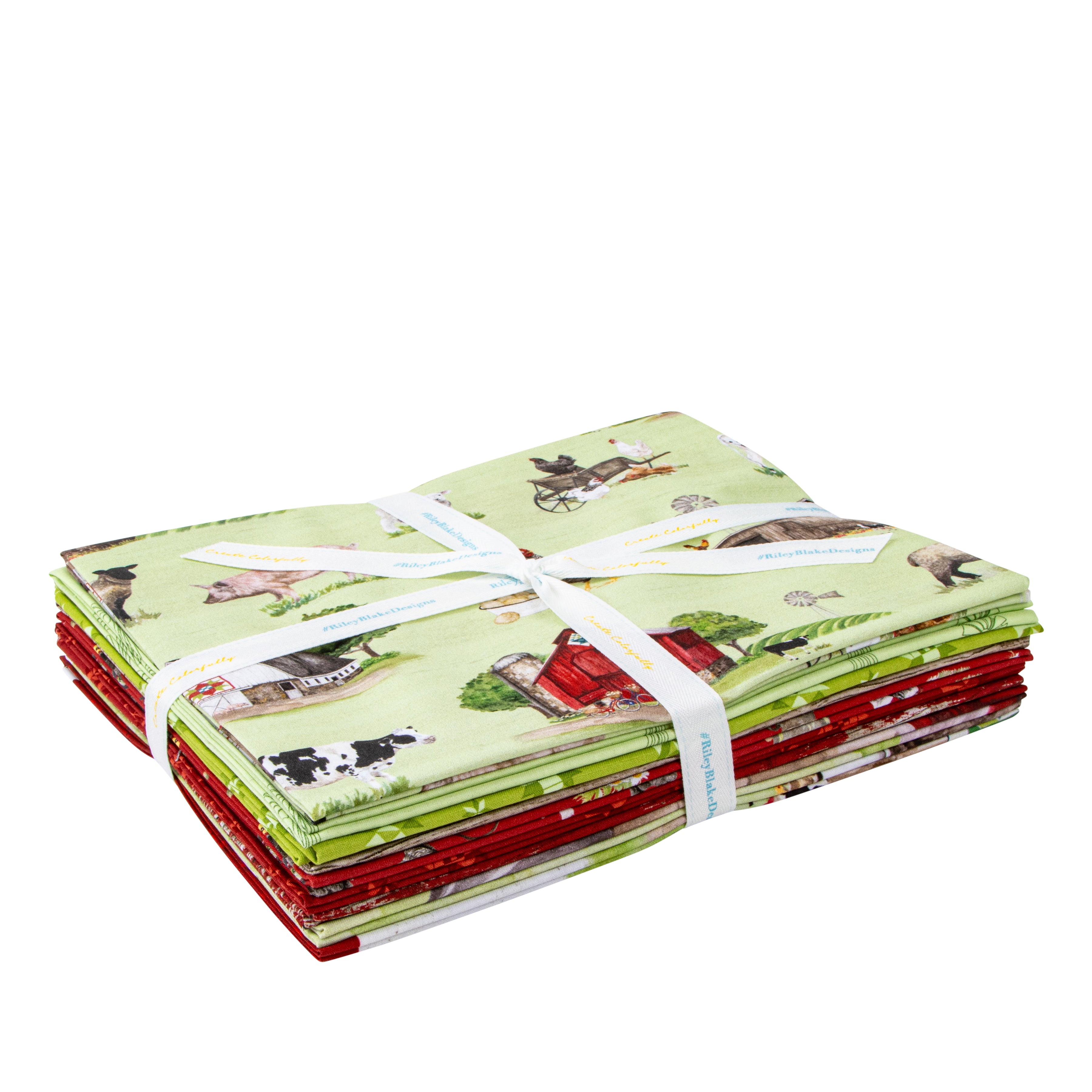 Spring Barn Quilts | 1-Yard Bundle Green by Tara Reed for Riley Blake Designs | 9 pcs