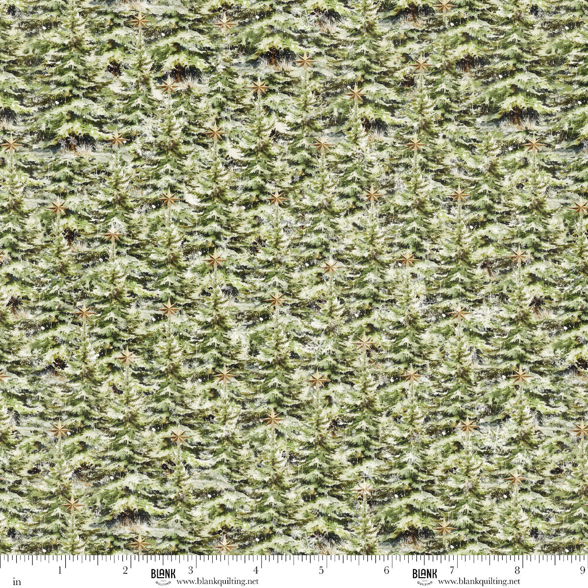 Christmas Magic | Christmas Trees Green by Frank Garcia for Blank Quilting | 2026-66