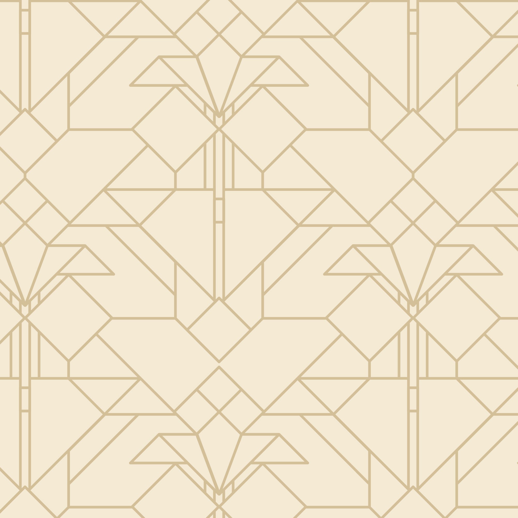 Frank Lloyd Wright Collection by Cloud9 | 108" Quilt Backing | Coonley Tulip - Earth (227768) | 100% Organic Cotton