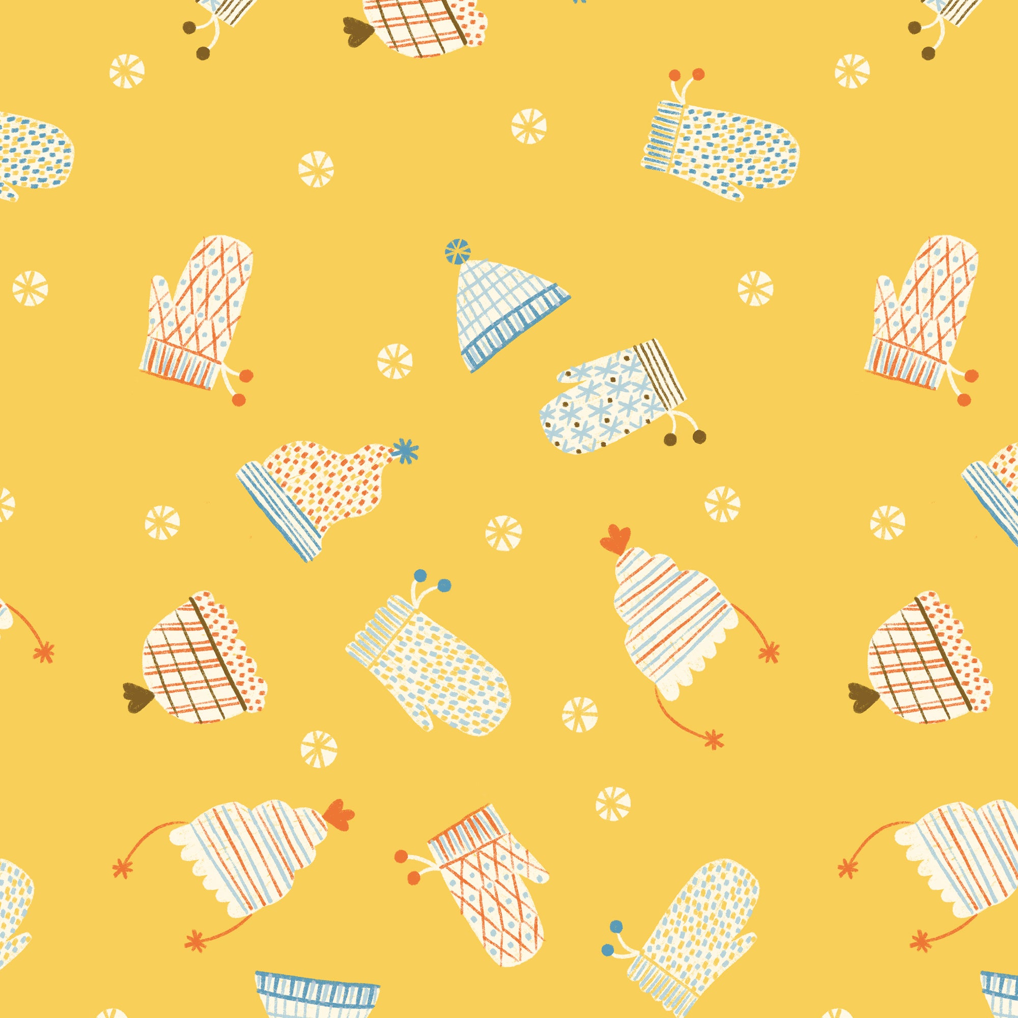 Snow Friends | Cozy Goodies by Meenal Patel Studio for Cloud9 | 100% Organic Cotton