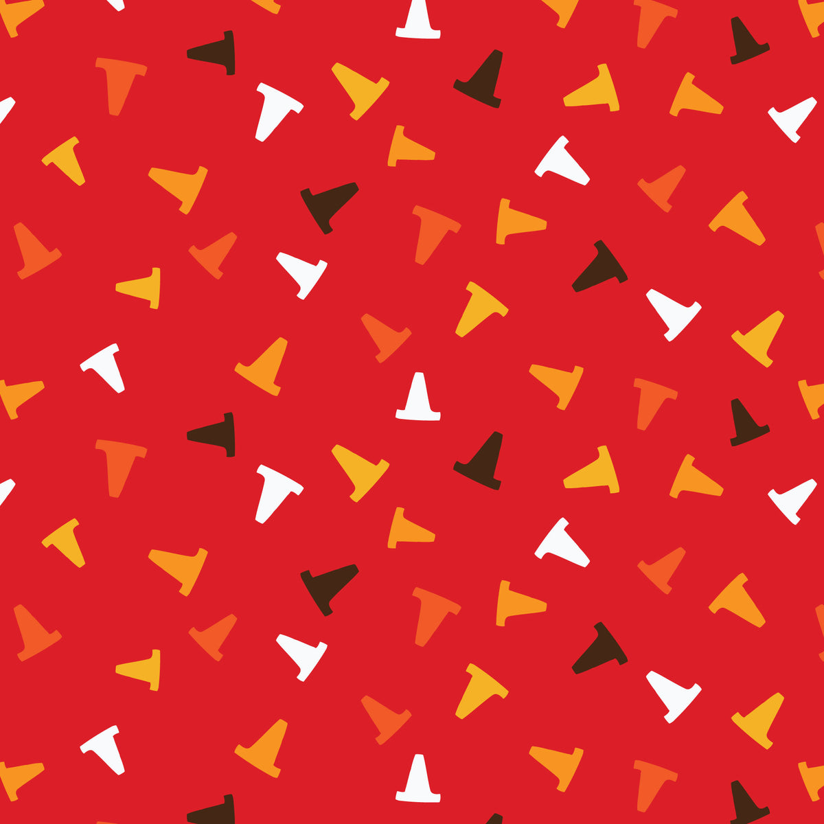Fire! Fire! Fire! | 5" Charm Pack by Loo McNulty for Cloud9 | 42 pcs | 100% Organic Cotton