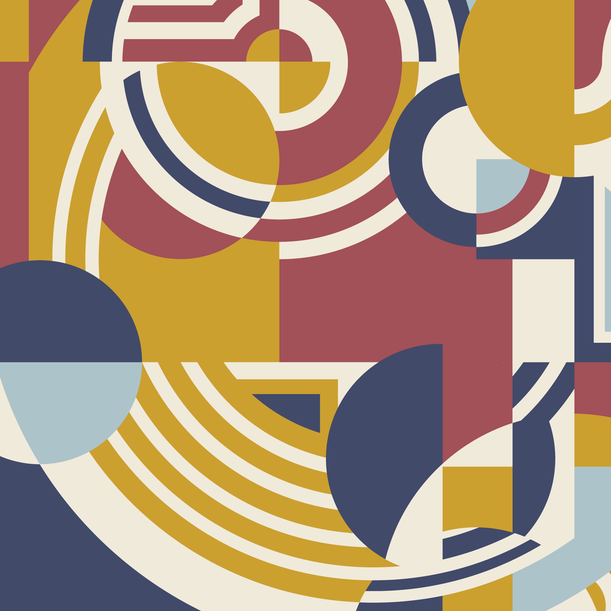 American Bold | Hoffman - Red/Navy by Frank Lloyd Wright for Cloud9 | 228682 | 100% Organic Cotton