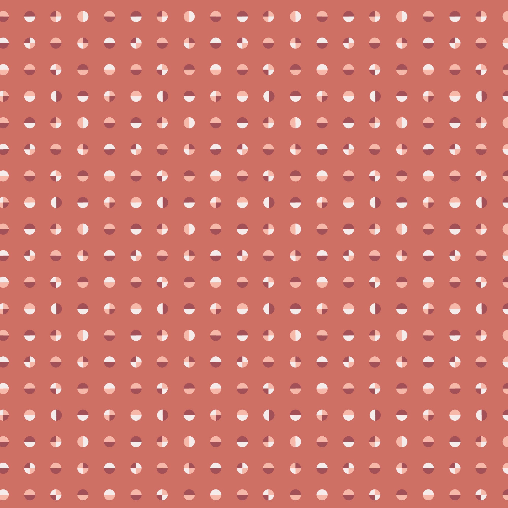 American Bold | Circular - Raspberry by Frank Lloyd Wright for Cloud9 | 228694 | 100% Organic Cotton