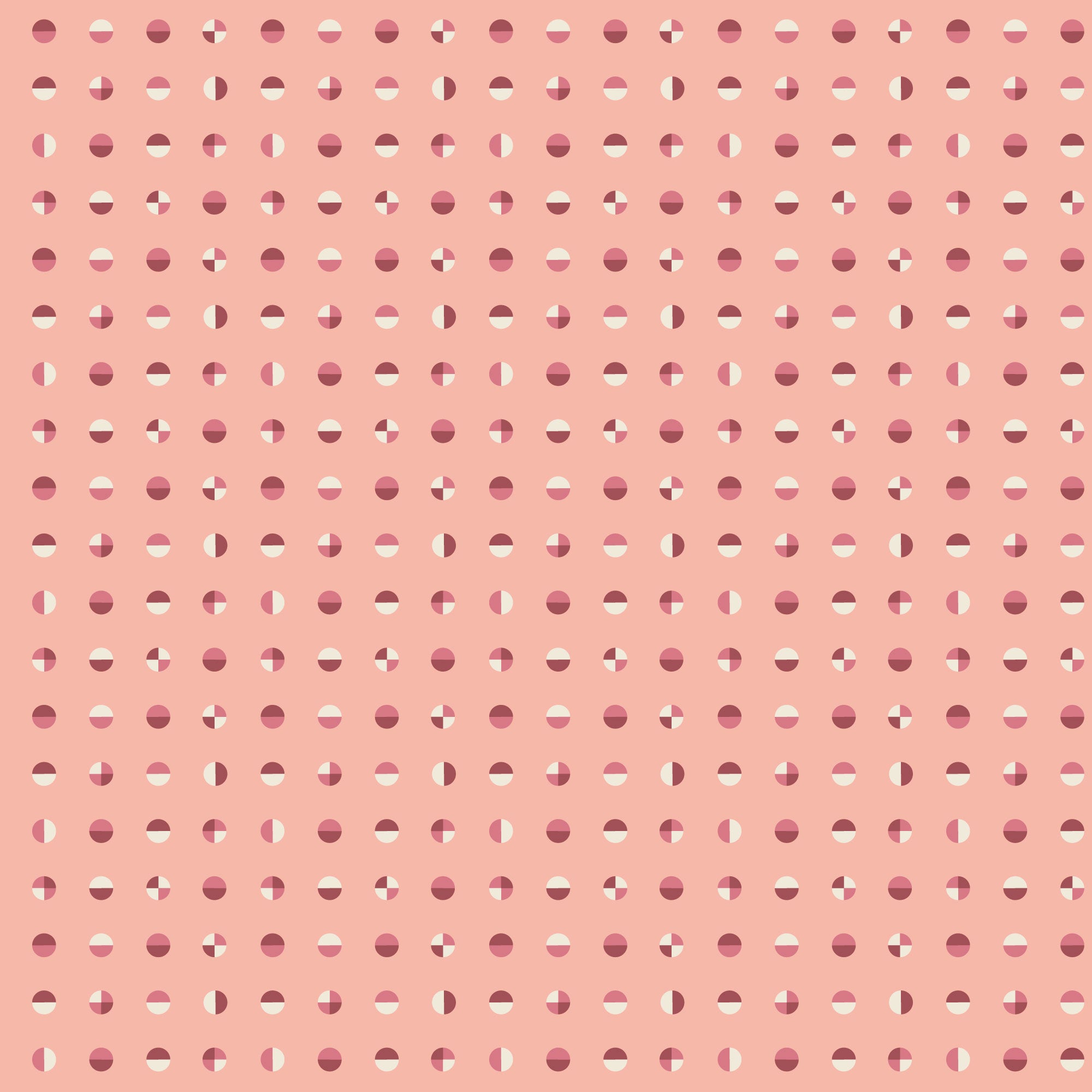 American Bold | Circular - Flesh Pink by Frank Lloyd Wright for Cloud9 | 228696 | 100% Organic Cotton