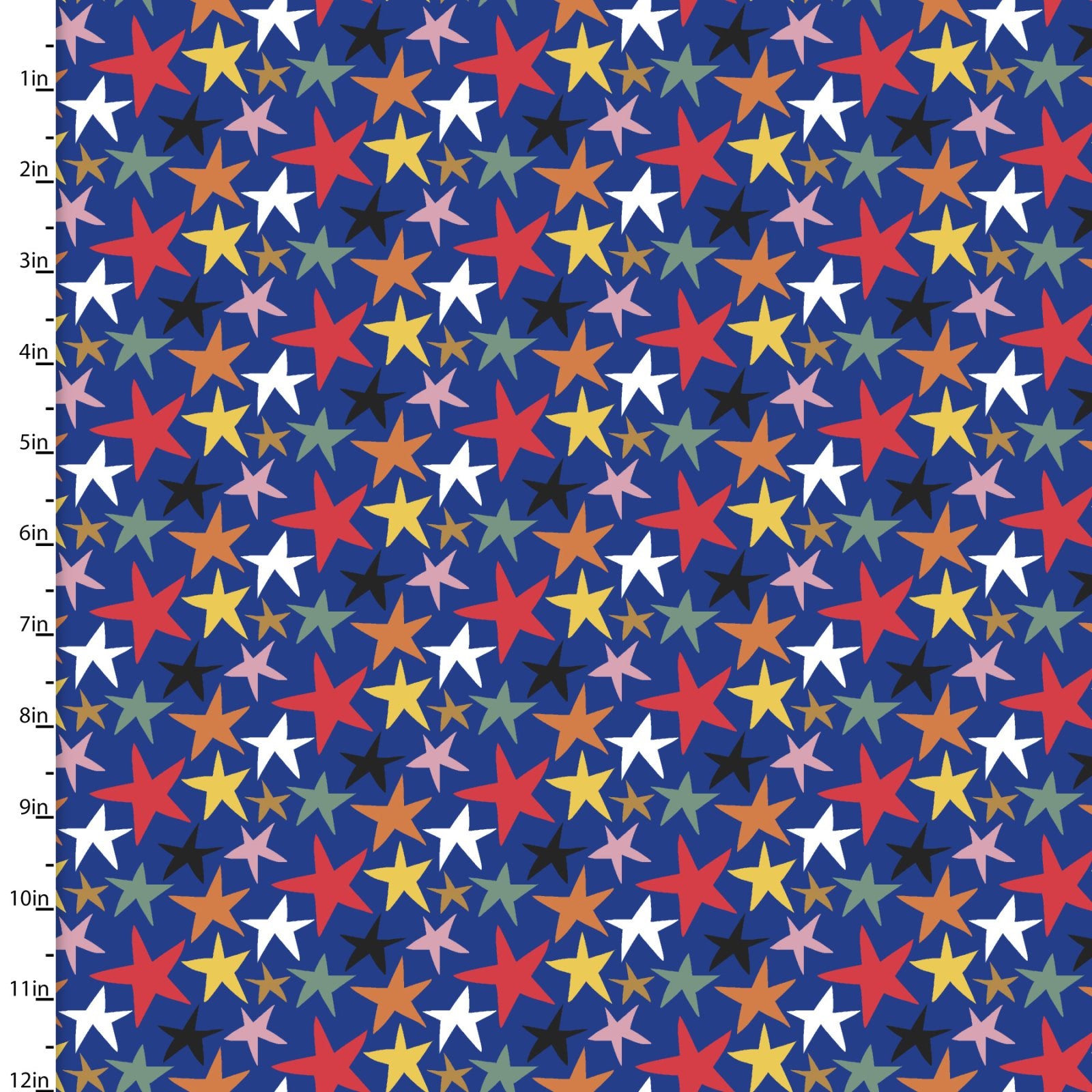 Jungle Jam | Star Jam Blue by Michael Moon for 3 Wishes Fabrics | 23323-BLU