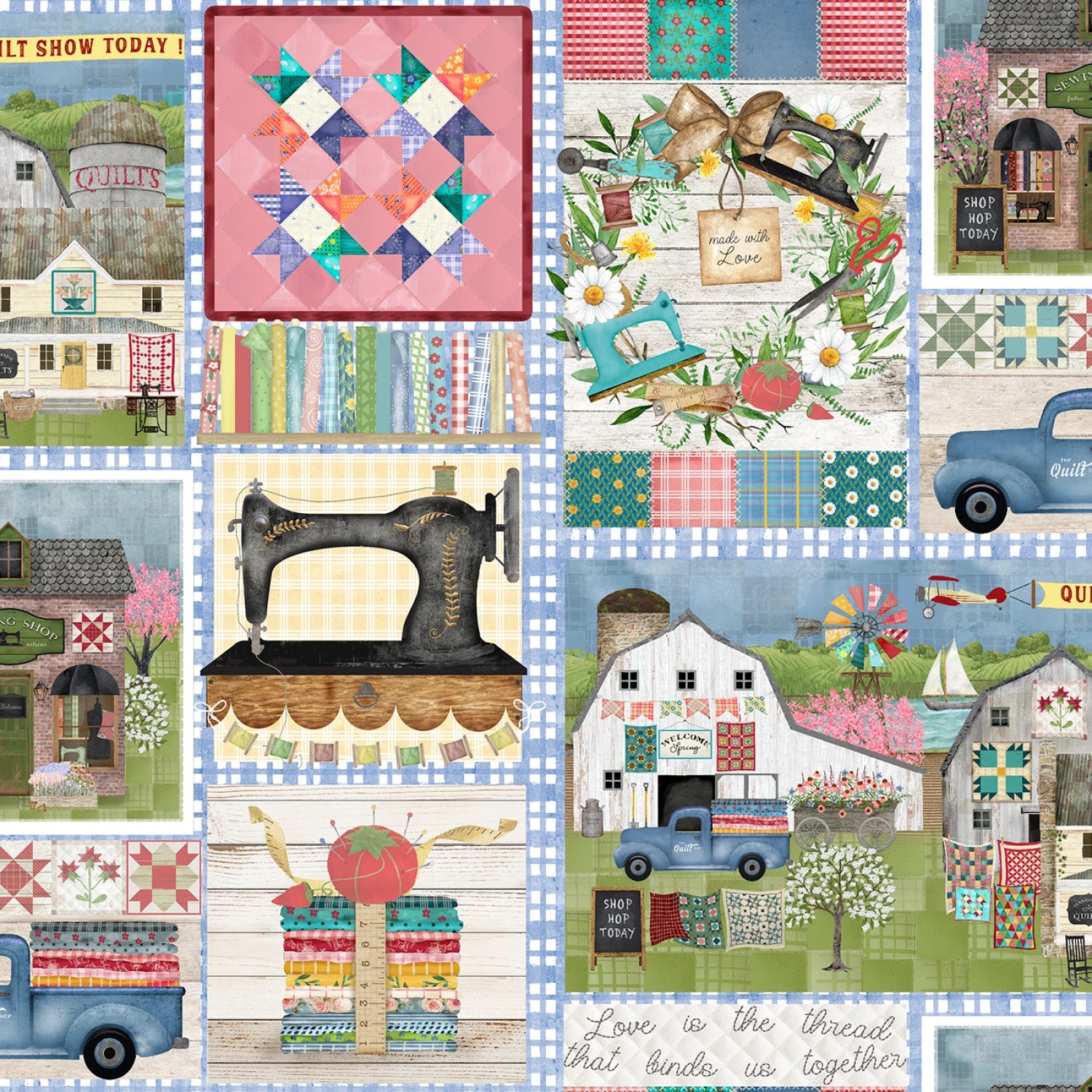 Shop Hopping | Multi Patch by Beth Albert for 3 Wishes | 24198-MLT