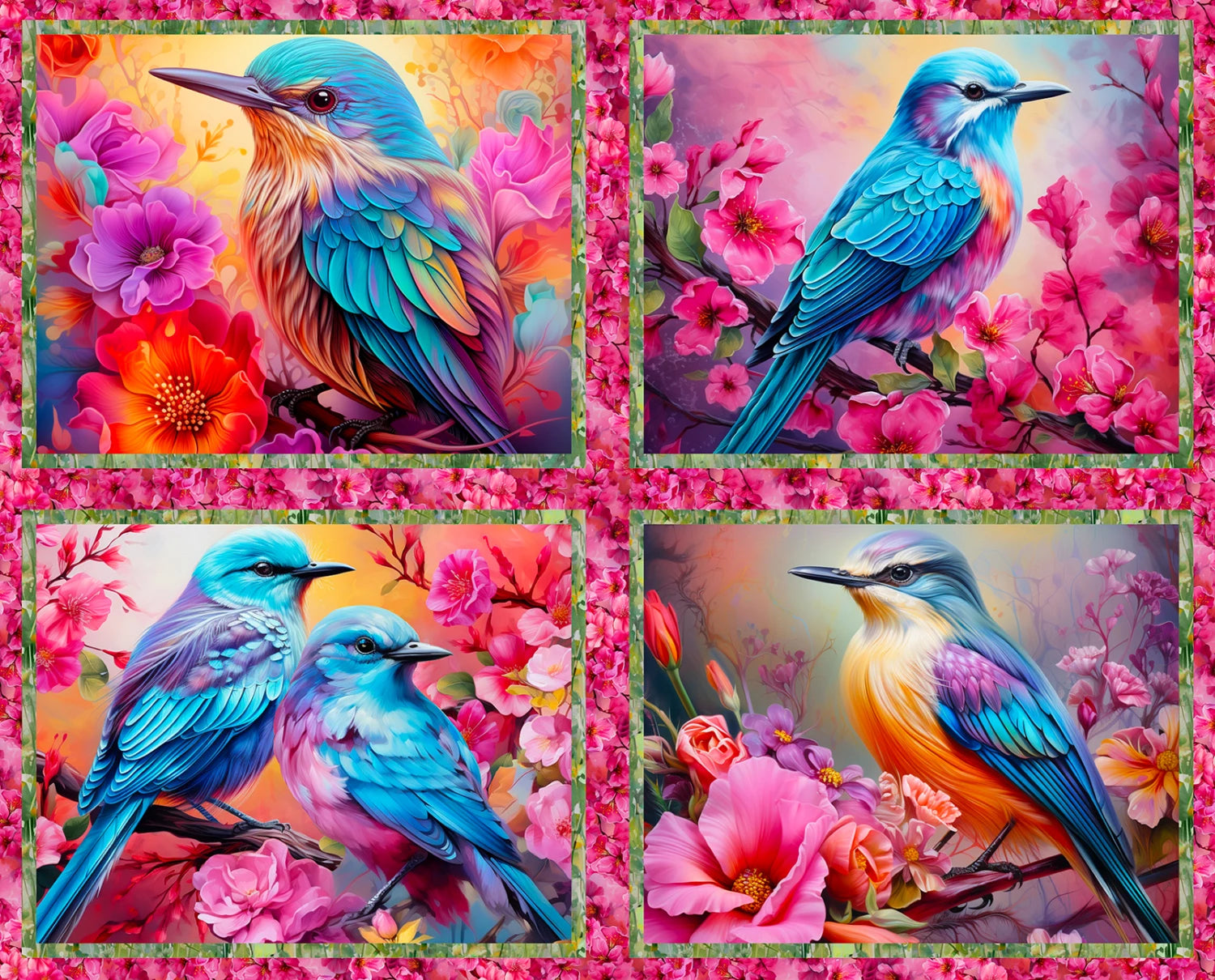 Spring into Beauty | 36" Panel by Shawna Stewart for 3 Wishes | 24238-PNL