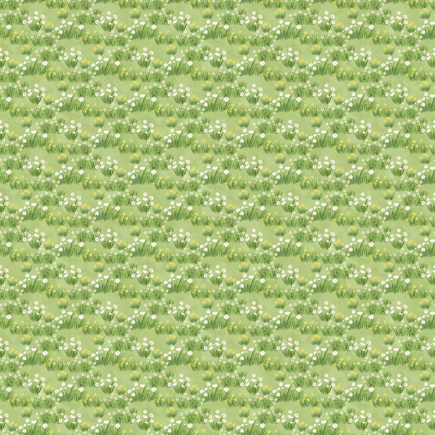 Counting Sheep | Meadow Grass - Green by Deborah Edwards for Northcott | 28475-72