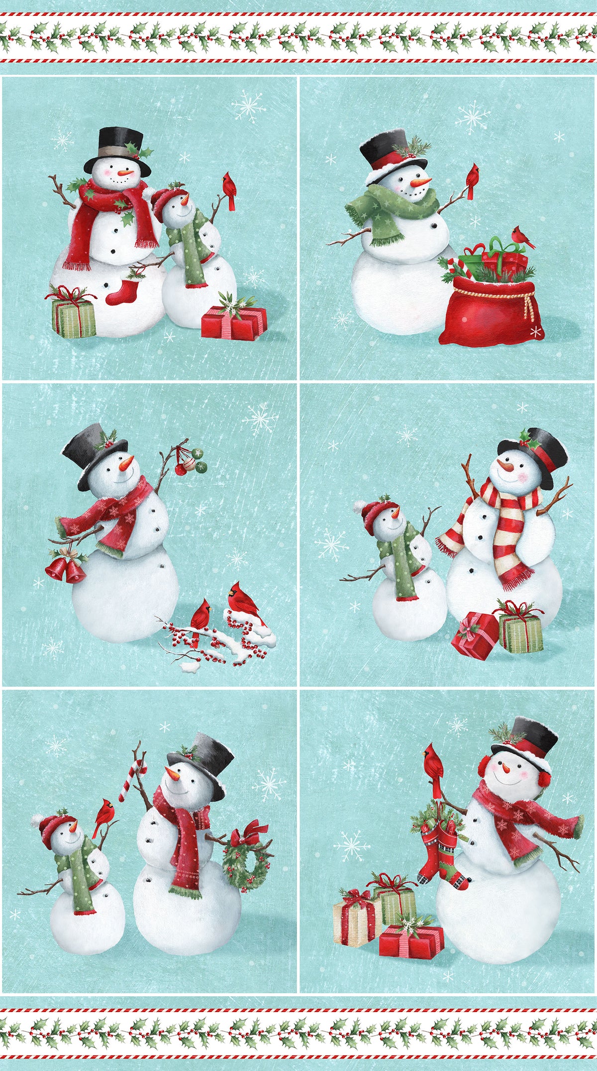 Holy Jolly | Blocks 24" Panel by EML Studio for Northcott | 28812-64