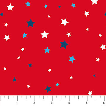 America 250 | Stars - Red Multi by Northcott Studio | 29058-24