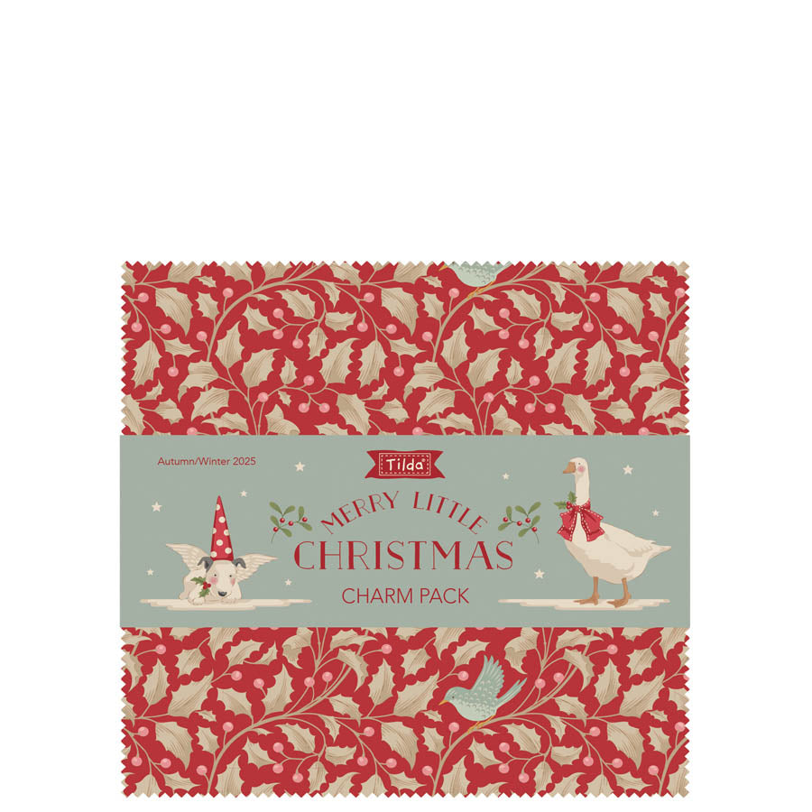 Merry Little Christmas | 5" Charm Pack by Tone Finnanger for Tilda Fabrics | 40 pcs